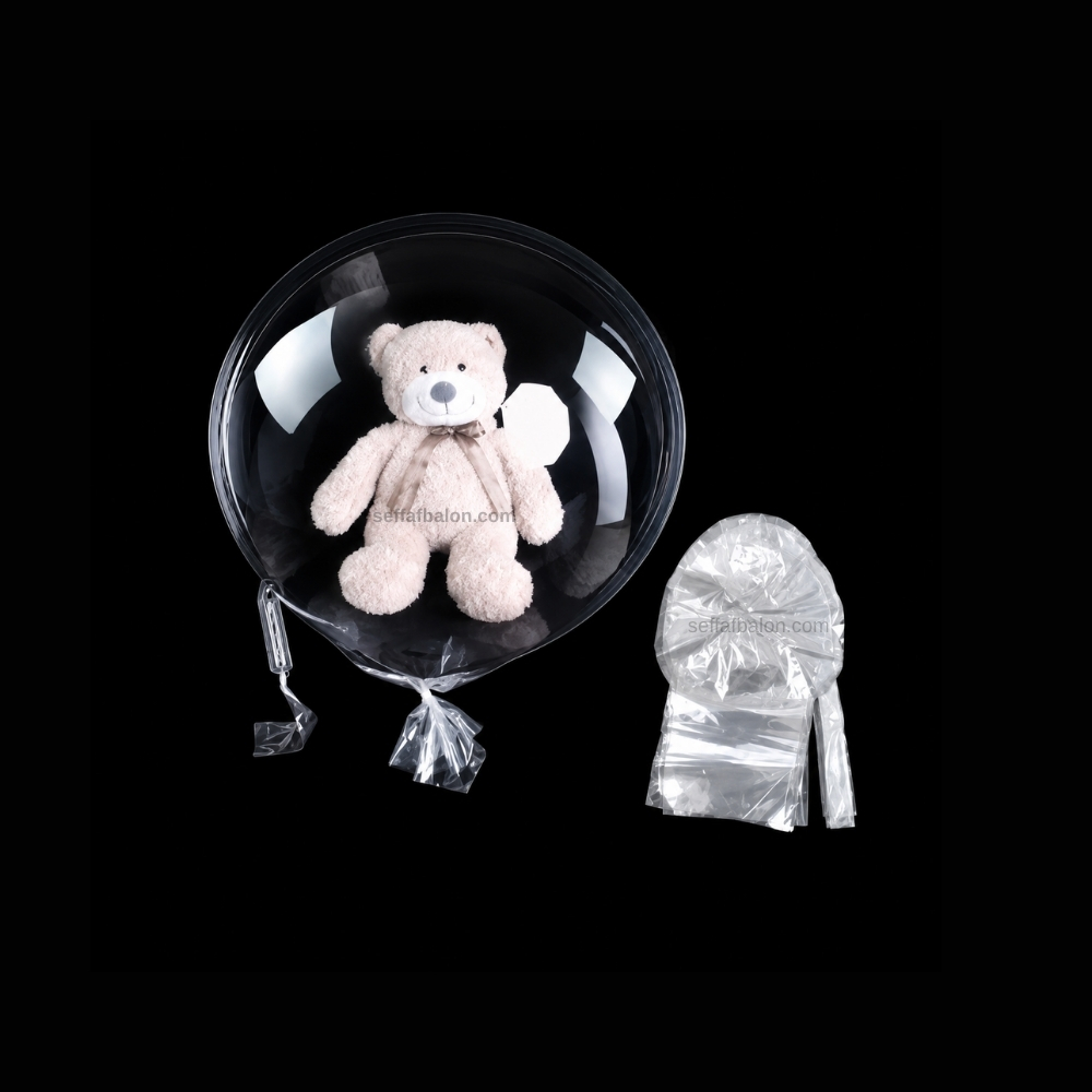 26 İnç Esnetilmiş Çift Girişli Bobo Balon (10'lu Paket) - Görsel 6